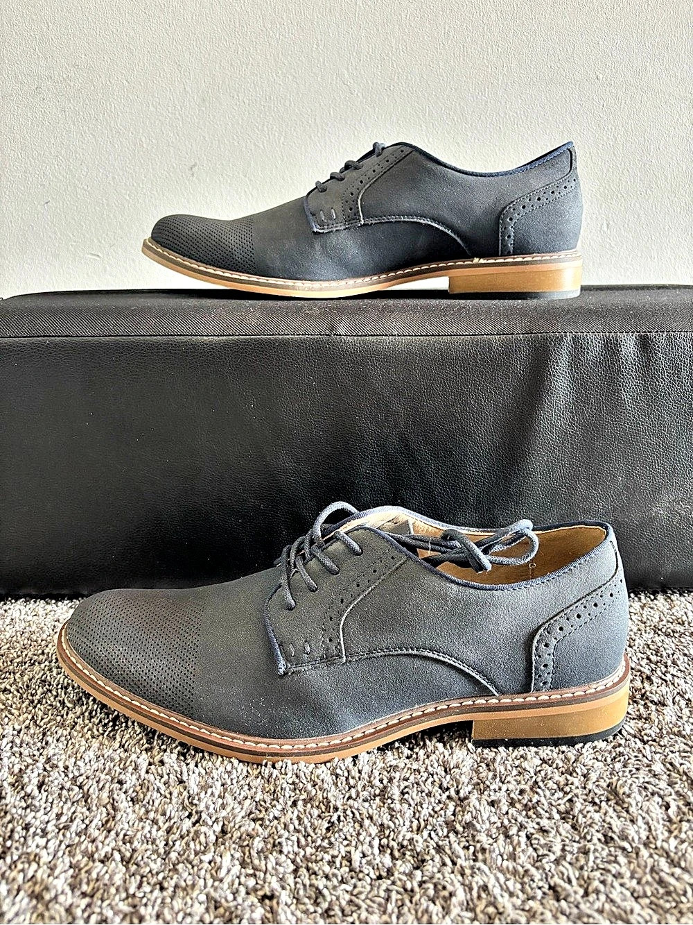 Madden M-Bobby Suede Derby Shoes in Black US 10 new